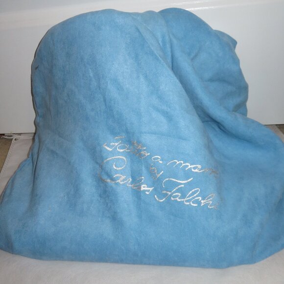 Carlos Falchi Green Leather Double Handle Satchel - Picture 14 of 14